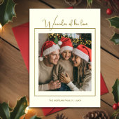 Elegant Christ-Centered Christmas Family Card Feestdagenkaart