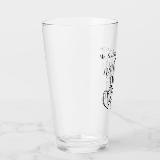 Elegant Christelijk Wedding Scripting Quote Gift Glas (Rechts)