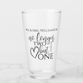 Elegant Christelijk Wedding Scripting Quote Gift Glas