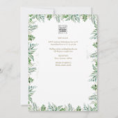 Elegant Christelijk White Lily Rustic Cross Weddin Kaart (Achterkant)