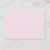 elegant CHRISTENING of BAPTISM roze receptie rsvp Informatiekaartje (Achterkant)