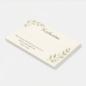 Elegant Christian Botanical Sticky Notes 10"x6" (Schuin)