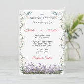 Elegant Christian Wedding Invitation Template Kaart (Staand voorkant)