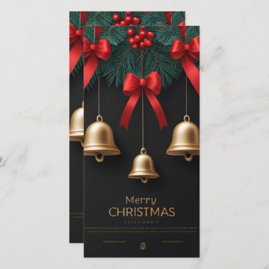 Elegant Christmas Bells Decor – Aankondiging (Voorkant / Achterkant)