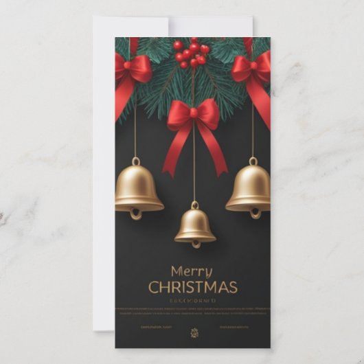 Elegant Christmas Bells Decor – Aankondiging (Achterkant)