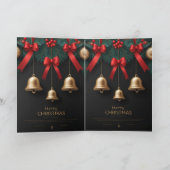 Elegant Christmas Bells Decor – Feestdagen Kaart (Binnen)
