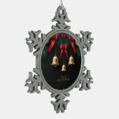 Elegant Christmas Bells Decor – Tin Sneeuwvlok Ornament (Links)
