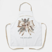 Elegant Christmas Bow Personalized  Schort (Voorkant)