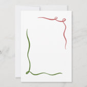 Elegant Christmas Bridal Shower Party Kaart (Achterkant)