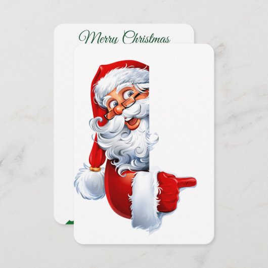 Elegant Christmas Card – Hand-Drawn Tree  Kaart (Voorkant / Achterkant)