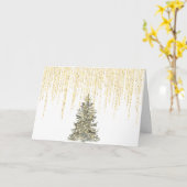 Elegant Christmas Card Kaart (Gele Bloem)