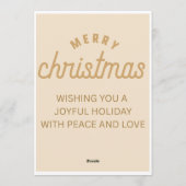 Elegant Christmas celebration Invitation  Kaart (Achterkant)