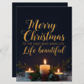 Elegant Christmas Compliment Hand Lettered Art (Voorkant / Achterkant)