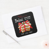 Elegant Christmas Cookie Gift Label Stickers (Envelop)