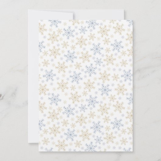 Elegant Christmas Dinner Invitation  Kaart (Achterkant)