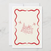 Elegant Christmas Dinner Invitation Kaart (Achterkant)