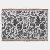 Elegant Christmas floral ornament pattern design Deken (Voorkant)