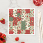 Elegant Christmas Floral Quilt Pattern Servet (Insitu)