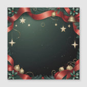 Elegant Christmas Frame Background with Gold Stars (Voorkant)