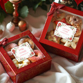 Elegant Christmas Frame For Cookies Exchange Sticker