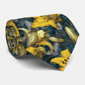 Elegant Christmas Gift For Boyfriend Lilies Floral Stropdas (Opgerold)