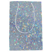 Elegant Christmas Glitter Gift Bag Medium Cadeauzakje (Voorkant)