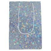 Elegant Christmas Glitter Gift Bag Medium Cadeauzakje (Achterkant)