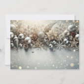 Elegant Christmas Glitter with Silver Highlights Feestdagenkaart (Voorkant)