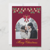 Elegant Christmas Greeting Card – A Message of Lov Bedankkaart (Voorkant)