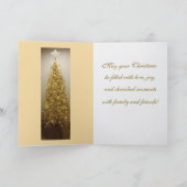 Elegant Christmas Greeting Card Kaart (Binnen)