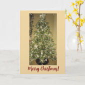Elegant Christmas Greeting Card Kaart (Gele Bloem)