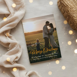 Elegant Christmas Greeting Card | Merry Christmas Bedankkaart