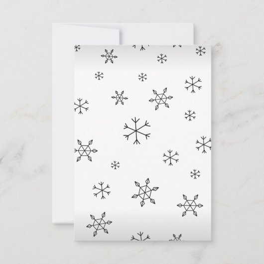 Elegant Christmas & Happy New Year Greeting Card (Achterkant)