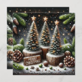 Elegant Christmas Holiday Card Feestdagenkaart (Voorkant / Achterkant)