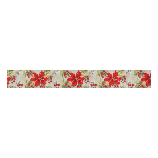 Elegant Christmas/Holiday Grosgrain Lint (Voorkant)