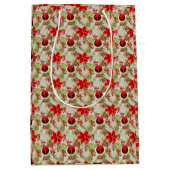 Elegant Christmas/Holiday Medium Cadeauzakje (Voorkant)