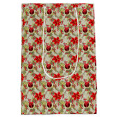 Elegant Christmas/Holiday Medium Cadeauzakje (Achterkant)