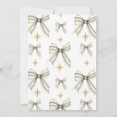 Elegant Christmas Holiday Party Invitation Kaart (Achterkant)