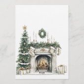 Elegant Christmas Holiday Party Kaart (Achterkant)