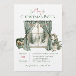 Elegant Christmas Holiday Party Kaart