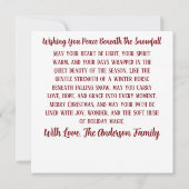 Elegant Christmas Horse with Winter Wreath Custom (Achterkant)