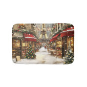 Elegant Christmas in Paris Holiday  Badmat (Voorkant)