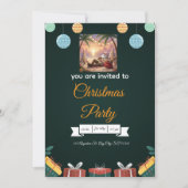 Elegant Christmas Invitation – A Festive Design  Kaart (Voorkant)