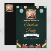 Elegant Christmas Invitation – A Festive Design  Kaart (Voorkant / Achterkant)