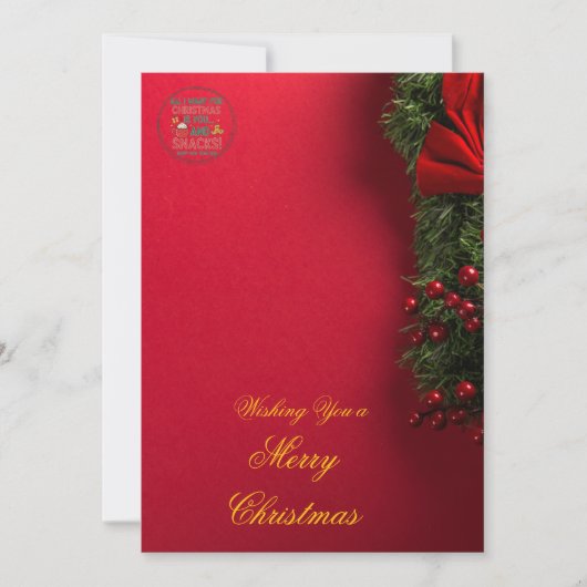 Elegant Christmas Invitation Card | Merry Christma Kaart (Voorkant)