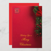 Elegant Christmas Invitation Card | Merry Christma Kaart (Voorkant / Achterkant)