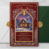 Elegant Christmas Invitation | Holiday Party Card  Kaart