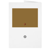 Elegant Christmas Ornament Beige and Red (Achterkant)