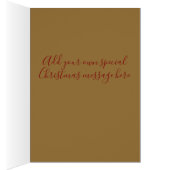 Elegant Christmas Ornament Beige and Red (Binnen (Rechts))