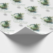 Elegant Christmas Ornament Corporate Company Cadeaupapier (Hoek)